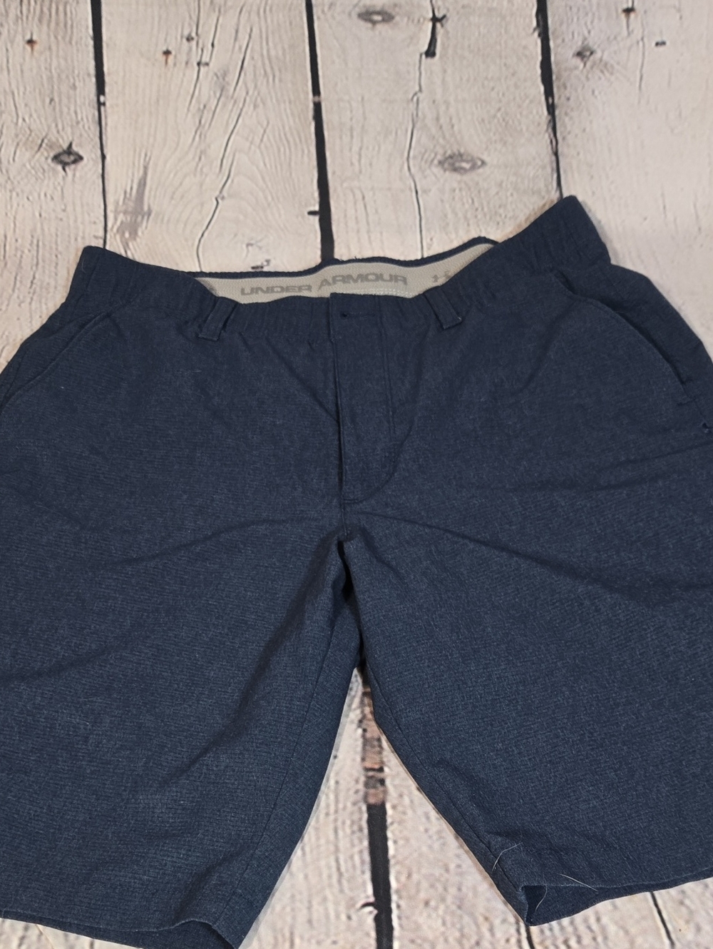 Under Armour Navy and Gray HeatGear Athletic Shorts